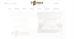 Desktop Screenshot of mueblesdeoriente.com